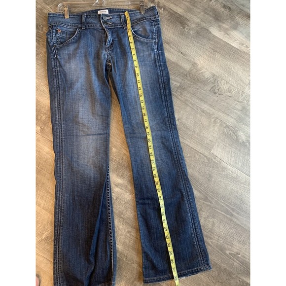 Hudson Womens Denim Jeans Sz 29 Signature Boot Cut Flap Pocket - Picture 13 of 16
